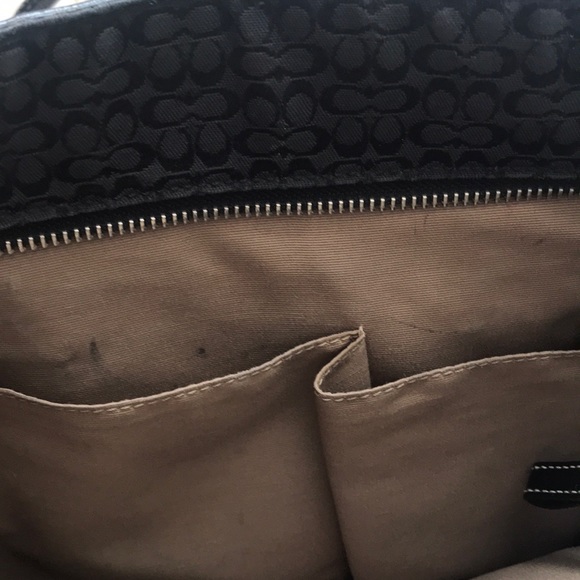 EUC Black Coach Purse with Patent Leather Straps - Picture 6 of 8